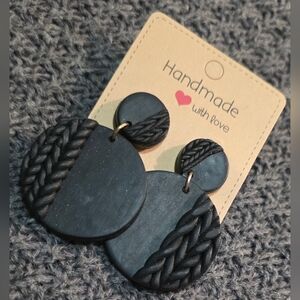 🥳 4/$20 #16. Chic Black Braided Earrings